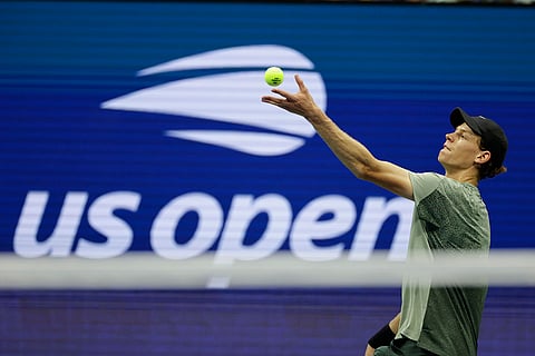 US Open Tennis: Jannik Sinner, of Italy, serves to Tommy Paul, of the United States